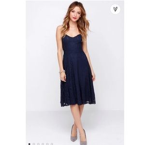 Lulus | Blue Lace Dress